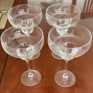 Classic Clear Coupe Glasses - Set of 6